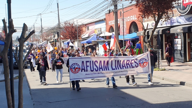 Linares: Marcha de la salud primaria puso término a 3 días de paro