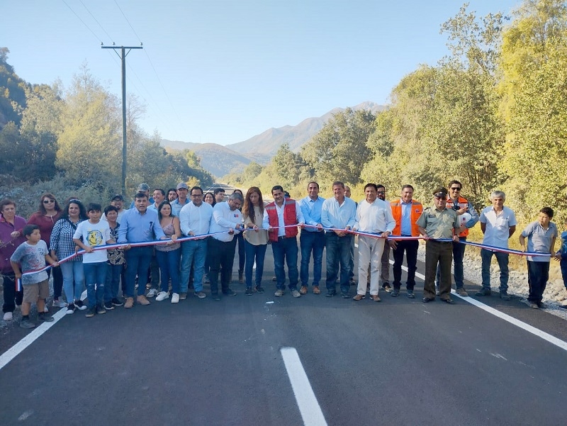 Inaugurado asfalto en camino Embalse Ancoa- Roblería