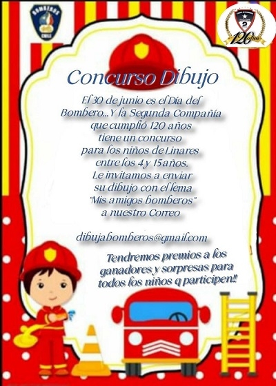  Bomberos convoca a Concurso de Dibujo