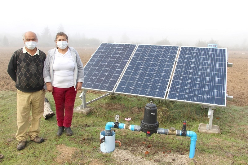 Con uso eficiente del agua productora cría ganado y produce hortalizas  en el secano de San Javier