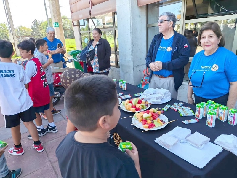 Rotary celebró aniversario internacional: “Desayuno saludable” junto a Escuela de Básquetbol de Verano 