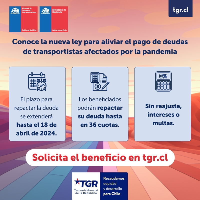 Plazo para normalizar deudas de pequeños transportistas vence el próximo 18 de abril