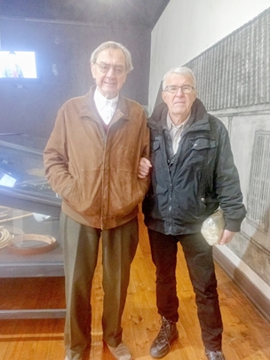 Jorge Camiroaga visitó el Museo de Villa Alegre y la sala de su hijo Felipe