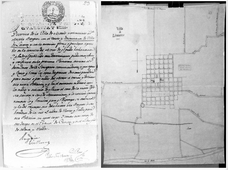 Acta de fundación de la Villa de Linares