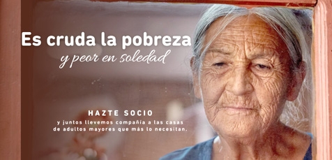 Hogar de Cristo necesita 10 mil nuevos socios para paliar juntos la soledad de las personas mayores en pobreza