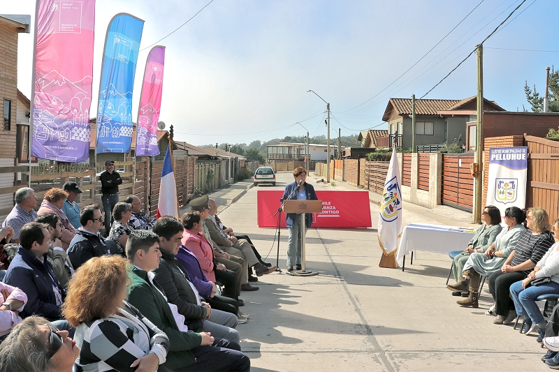 Mariscadero celebra pavimentación de calles y veredas gracias a la articulación del municipio, MINVU y Gore