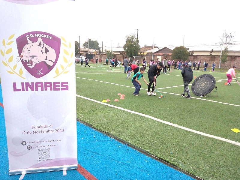  Positivo balance de presencia del Team Childe Hockey en clínica deportiva  en Liceo Valentín Letelier 