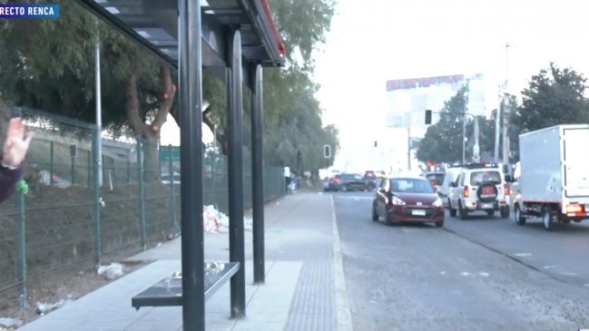 Paradero de micro fue instalado al revés en Renca