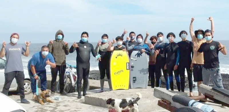 Ascendente desarrollo del bodyboard en la costa cauquenina