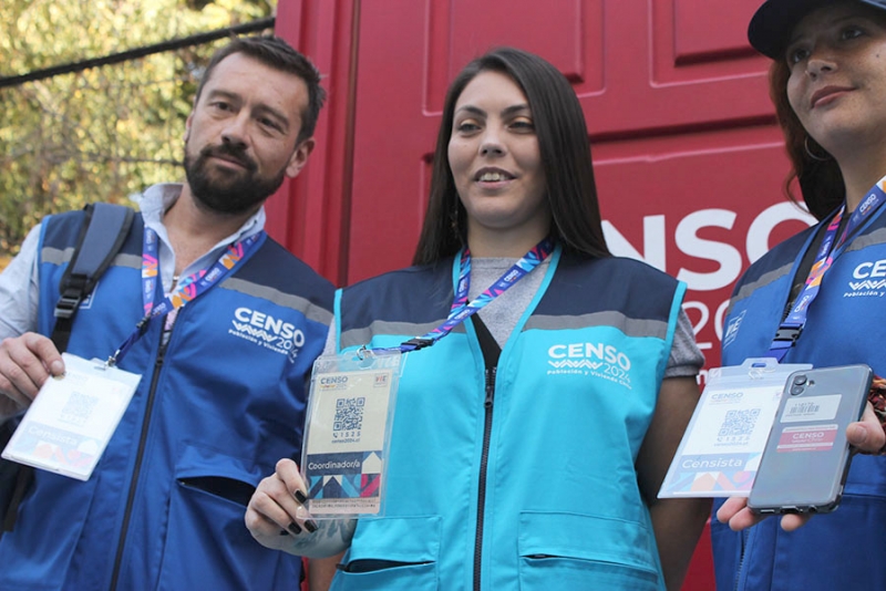 INE presenta indumentaria, credencial y equipamiento del personal que trabajará en terreno en el Censo 2024