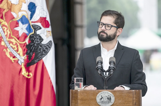 Presidente de la República Gabriel Boric realizó declaración a tres años del 18 de octubre