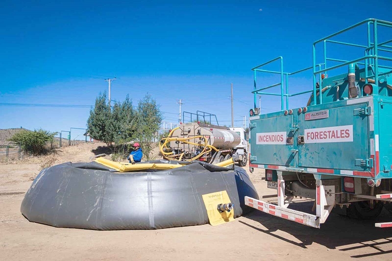 Dos nuevas Piscinas Acumuladoras de Agua se Instalaron en  secano interior de San Javier