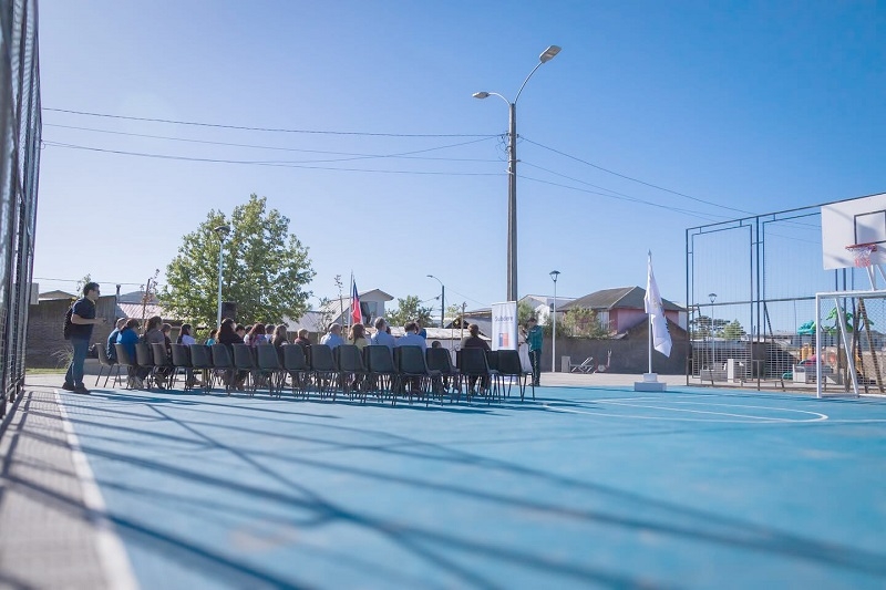 Inauguran remodelada plaza para la Villa Sol del Maule en San Javier