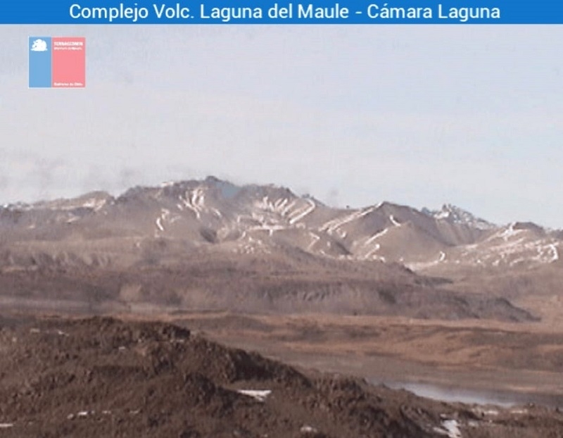 Monitoreo de alerta amarilla por actividad del complejo volcánico Laguna del Maule