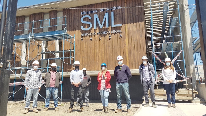 Arquitectura del MOP avanza en etapa de terminaciones del edificio del Servicio Médico Legal de Talca
