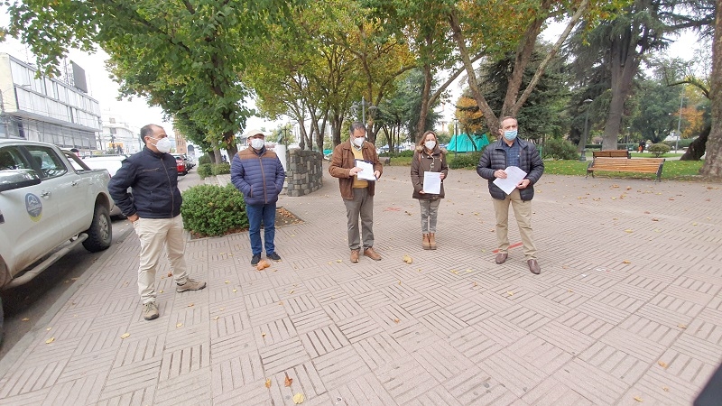 Linares: Gremios de salud y educación adhirieron con apoyo a la huelga sanitaria