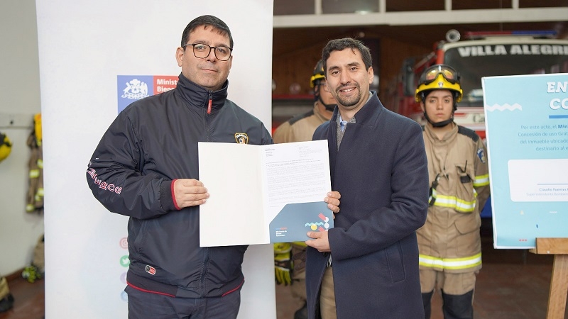 Bienes Nacionales entregó terreno al Cuerpo de Bomberos de Villa Alegre