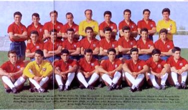 La Selección Chilena, en Linares (1962) -un evento deportivo histórico en la ciudad-