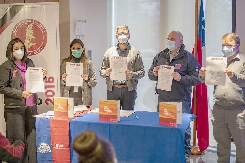 Minvu Maule firma convenio de colaboración para fomentar la inclusión social en sus programas