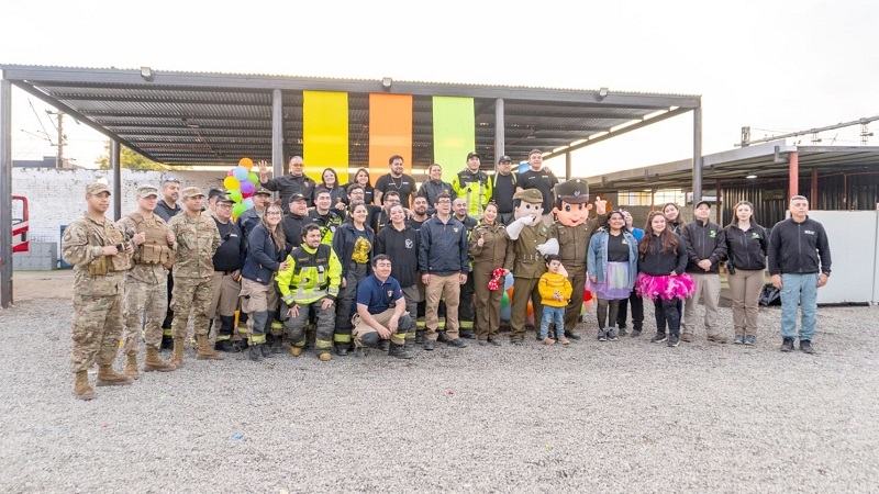 Quinta Compañía de Bomberos de Linares celebró el Día de la Niñez