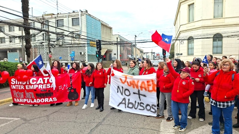 Linares se sumó a marcha nacional de Manipuladoras de Alimentos