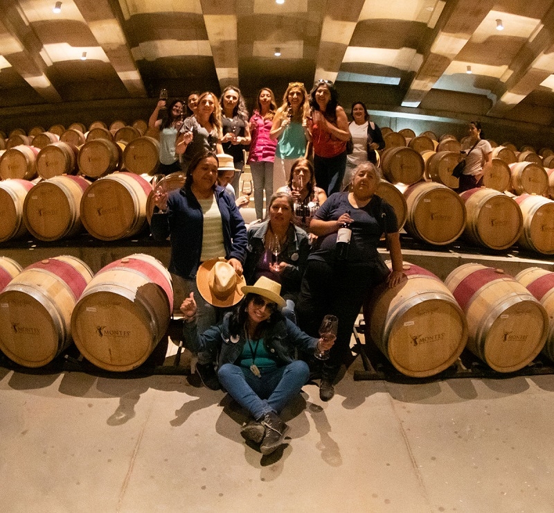 Proyecto INNVINO Mujer 2022 Emprendedoras maulinas participaron de gira técnica en Viña Montes