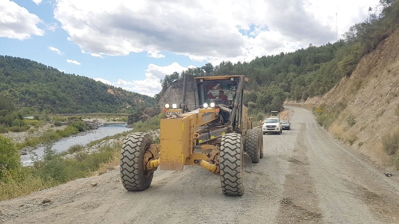 MOP avanza en la pavimentación de la ruta Achibueno en el tramo Peñasco Pejerrey de Linares    
