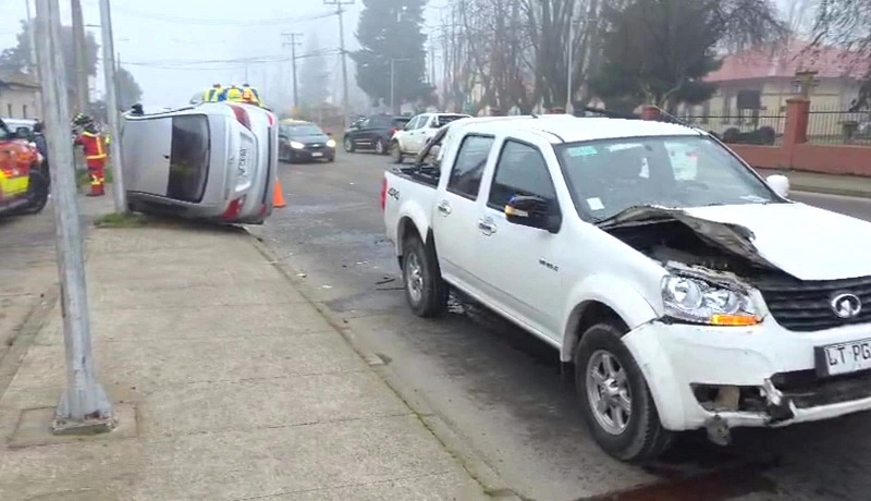 Linares:  nuevo accidente de tránsito en radio urbano deja 2 lesionados