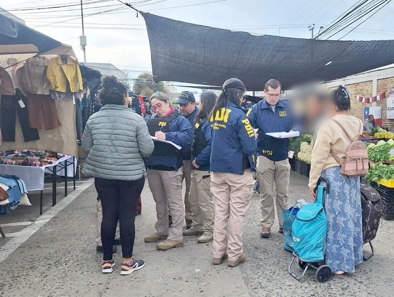 PDI fiscalizó y notificó medida de expulsión a extranjeros en Constitución