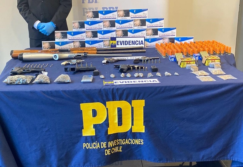 Desbaratada estructura criminal con alto poder de fuego dedicada al tráfico de drogas y contrabando de cigarrillos