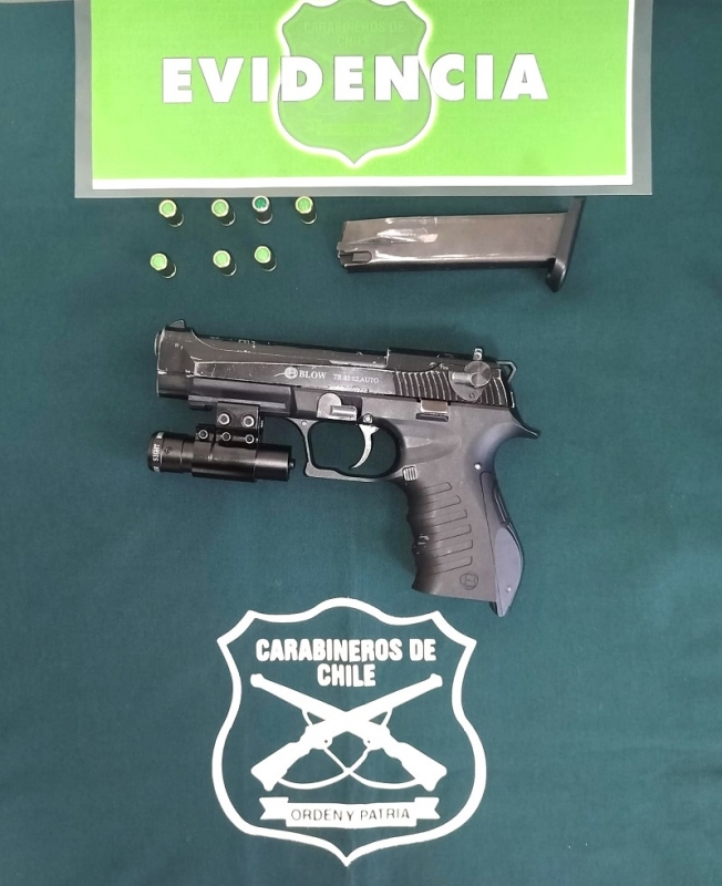 Parral: Carabineros detuvo a un hombre por porte ilegal de arma