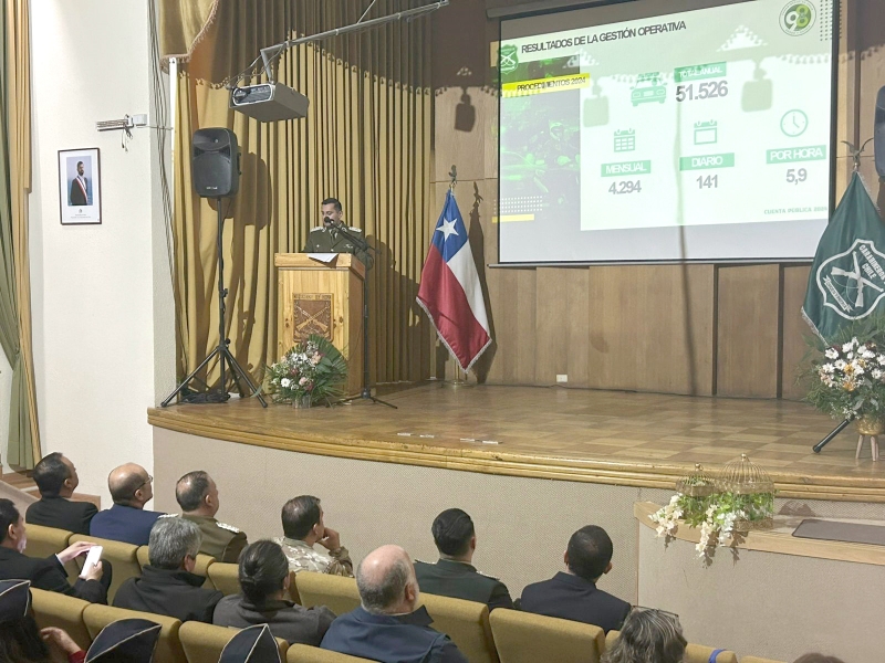 Linares:Carabineros realizó Cuenta Pública de gestión 2024