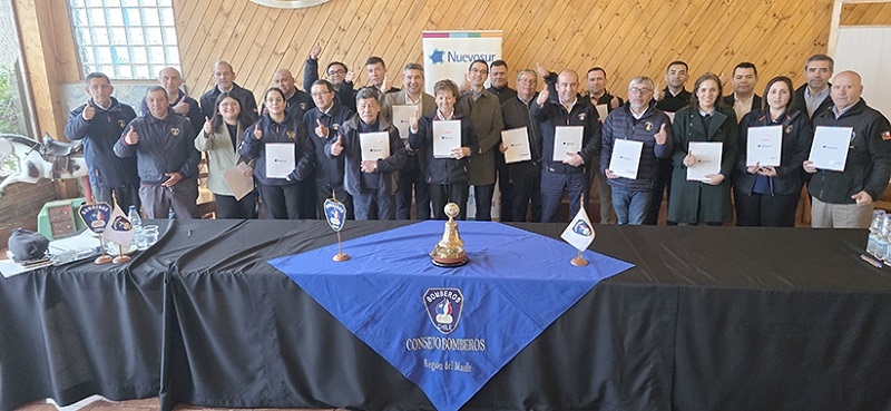 Nuevosur reafirma su compromiso con Bomberos de la Región del Maule