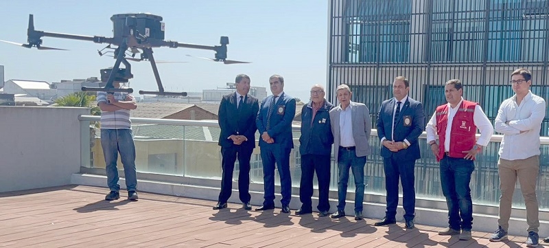 PDI Linares recibió donación de dron de última generación
