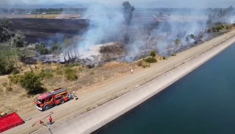 Bomberos de Linares acuarteló voluntarios para apoyar incendios forestales 