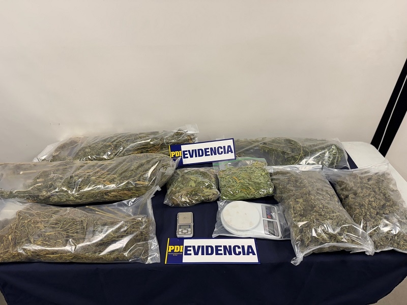 Longaví: PDI incautó más de 3 kilos de droga y detuvo a un imputado
