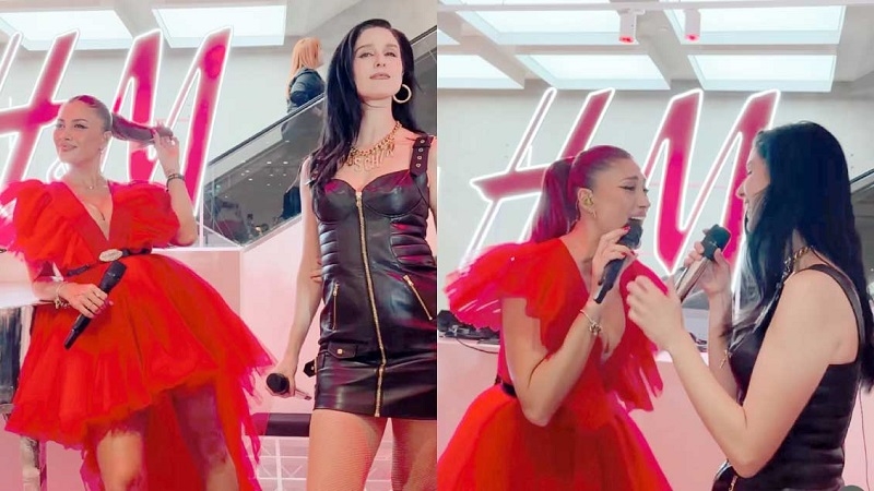 Karen Paola sorprendió al cantar uno de sus hits con Francisca Valenzuela