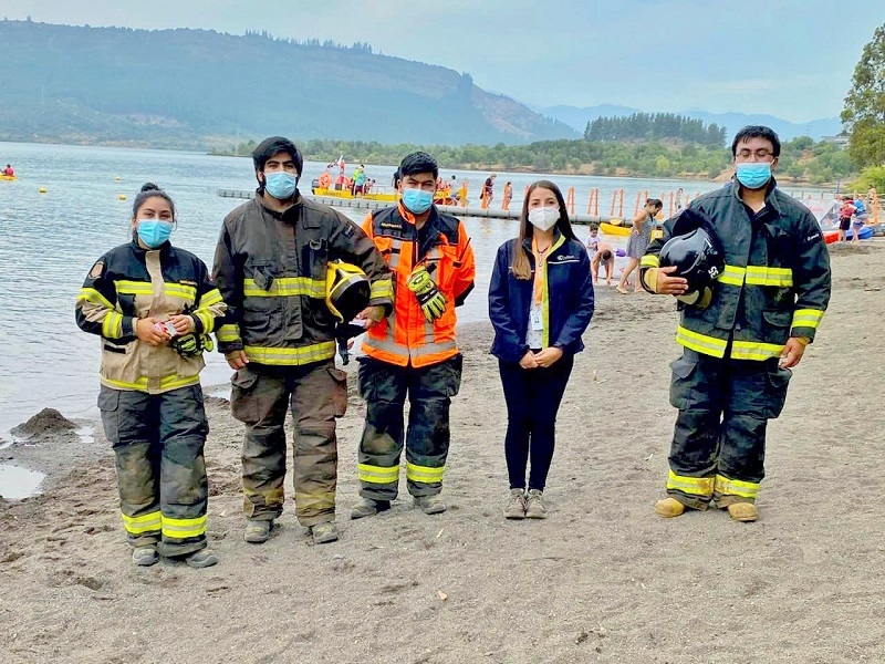 Bomberos y Colbún S.A.:   Campaña de Seguridad en torno a Canal Devolución y de riego del Maule 	
