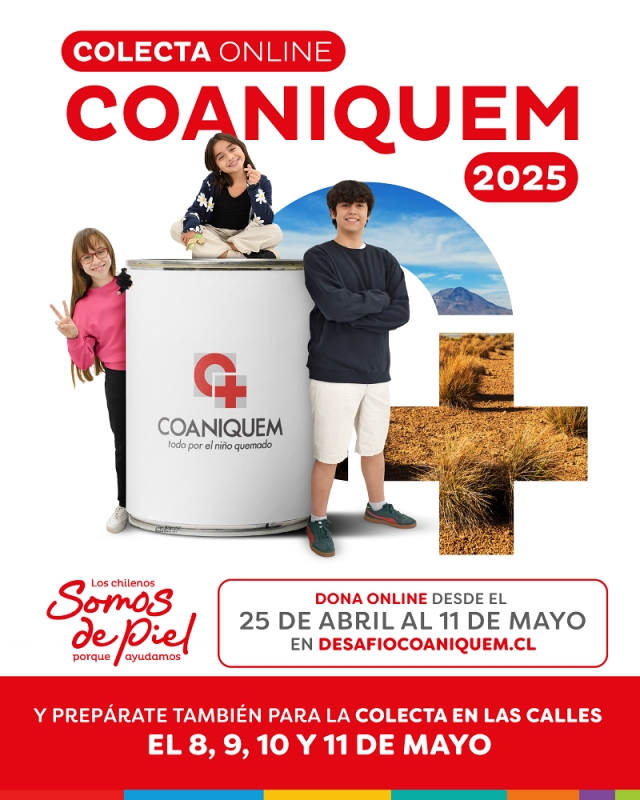 Colecta de COANIQUEM: Los chilenos somos de piel, porque ayudamos