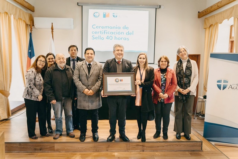 CFT San Agustín recibe Sello 40 Horas y se suma a instituciones que redujeron la jornada laboral