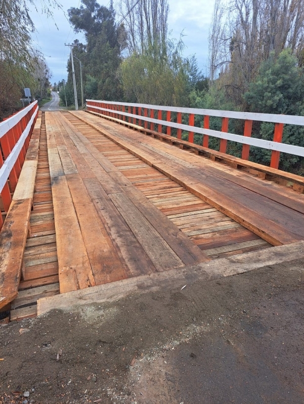 Dirección de Vialidad del MOP repuso  puente Villaseca de Retiro
