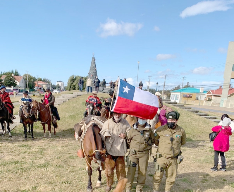 Jinete maulino Andrés Montero cabalgó hasta Puerto Williams 
