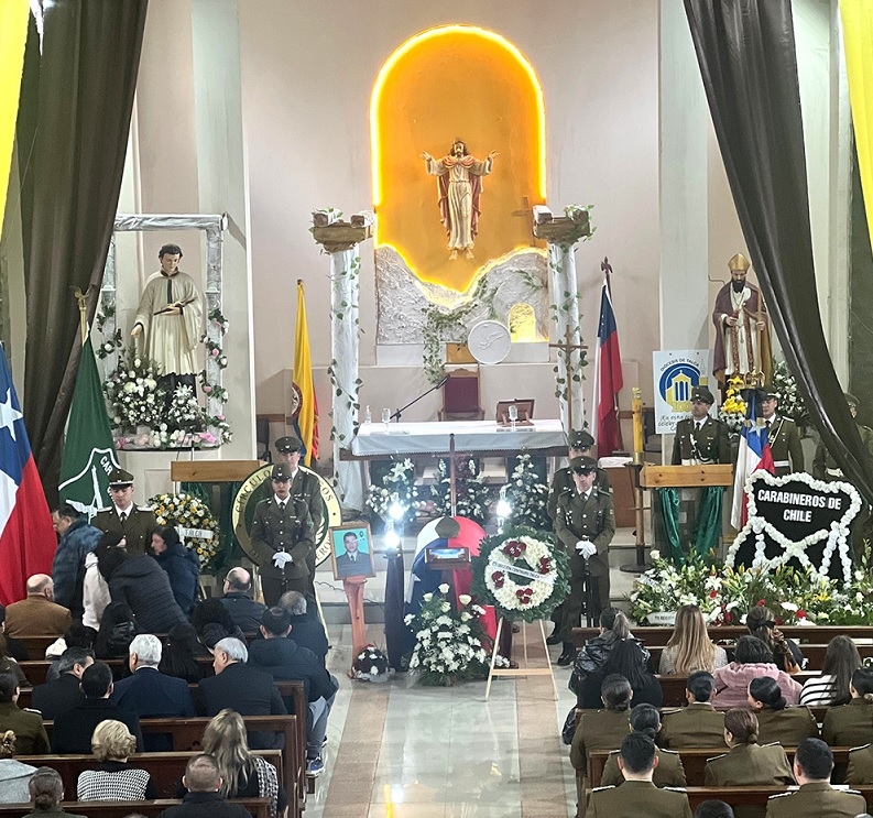 Carabineros Maule realizó emotivo responso en memoria del Sargento Segundo Ricardo Belmar
