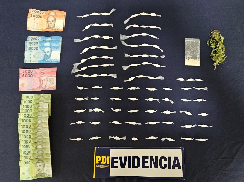 Cauquenes: PDI detuvo a un sujeto por microtráfico