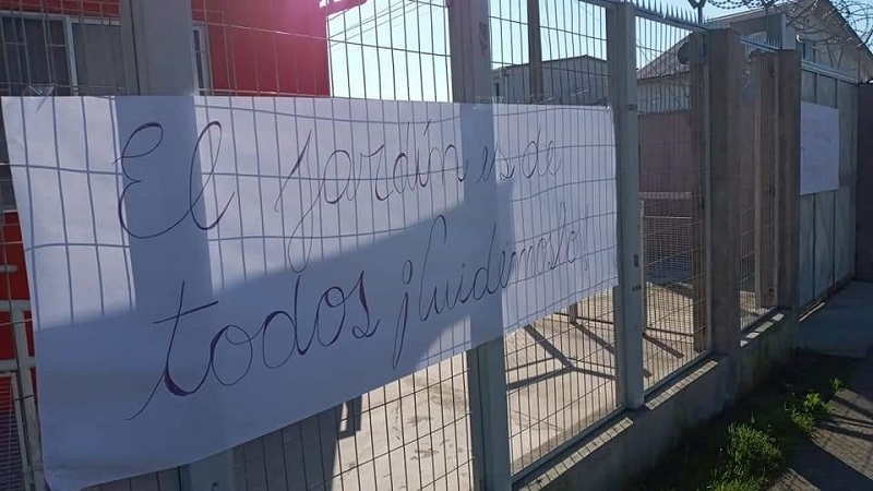 Linares: Vecinos protestaron por robo en jardín infantil de Integra