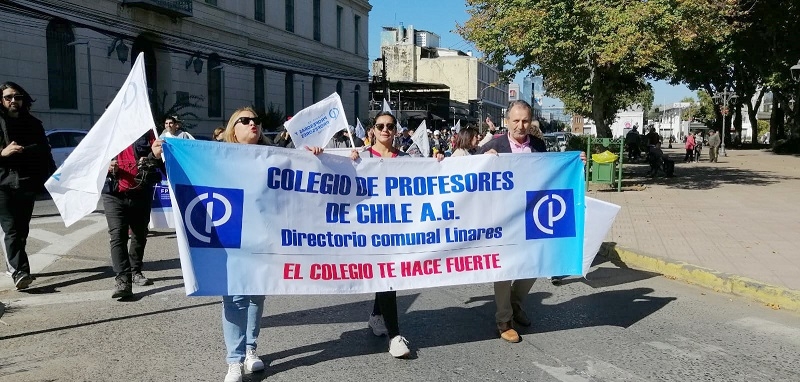 Linares:  gremios se sumaron a paro nacional del Sector Público