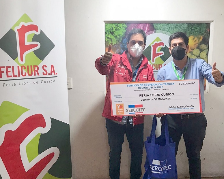 Recambio y mejoramiento de instalaciones eléctricas: Sercotec entregó más de 110 millones de pesos a Feria Libre de Curicó 