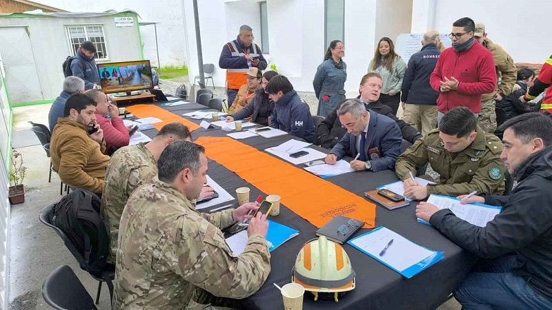  CON PUESTO DE MANDO: EN LINARES SE  REALIZÓ ENTRENAMIENTO PARA RESPONDER  ANTE EVENTUALES EMERGENCIAS