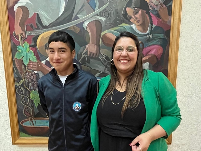 Joven promesa deportiva se reunió con Delegada Priscila González