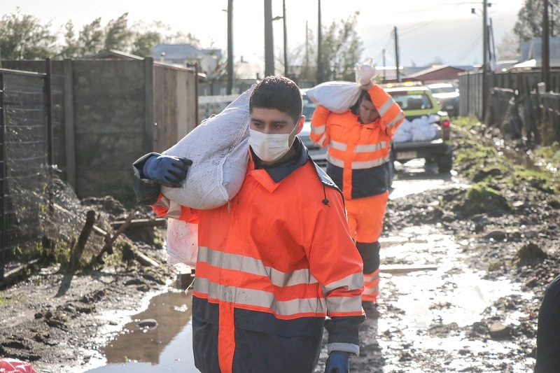 Positiva presencia de municipio de Linares ante la emergencia por sistema frontal